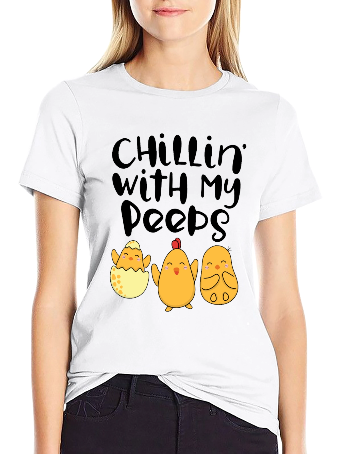 Chillin With My Peeps Easter Chick T-Shirt