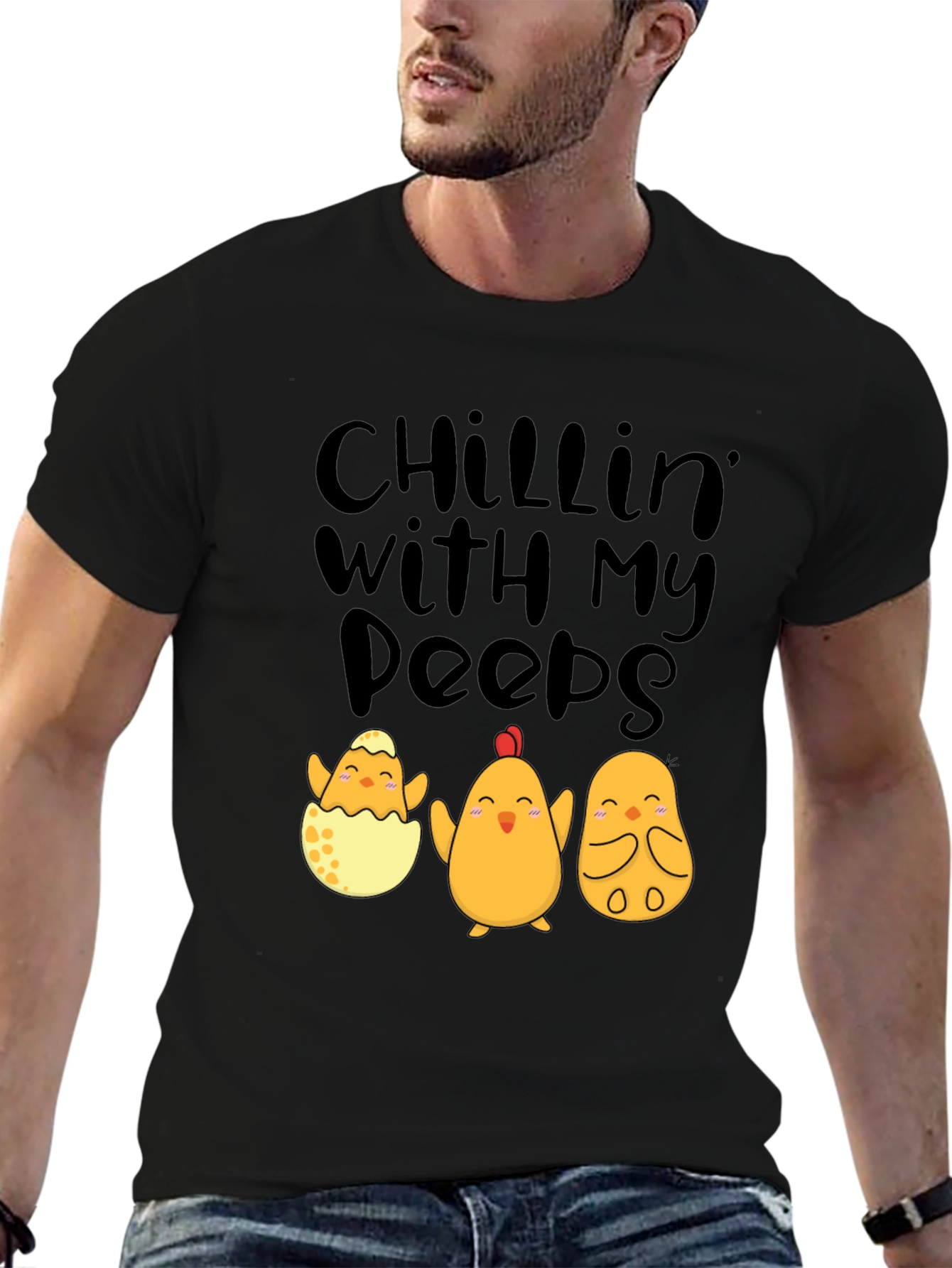 Chillin With My Peeps Easter Chick T-Shirt