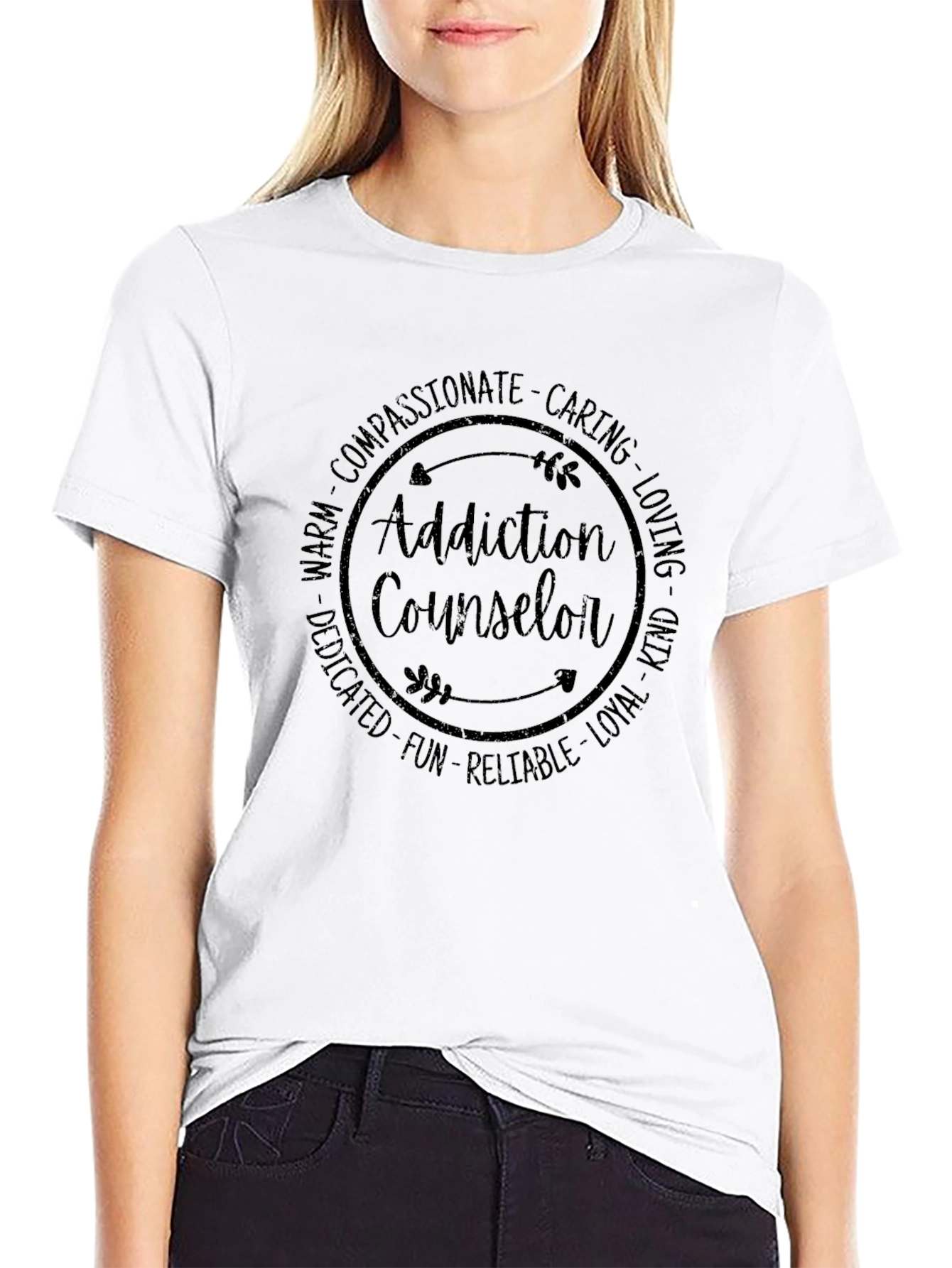 Addiction Counselor Compassionate Caring T-Shirt