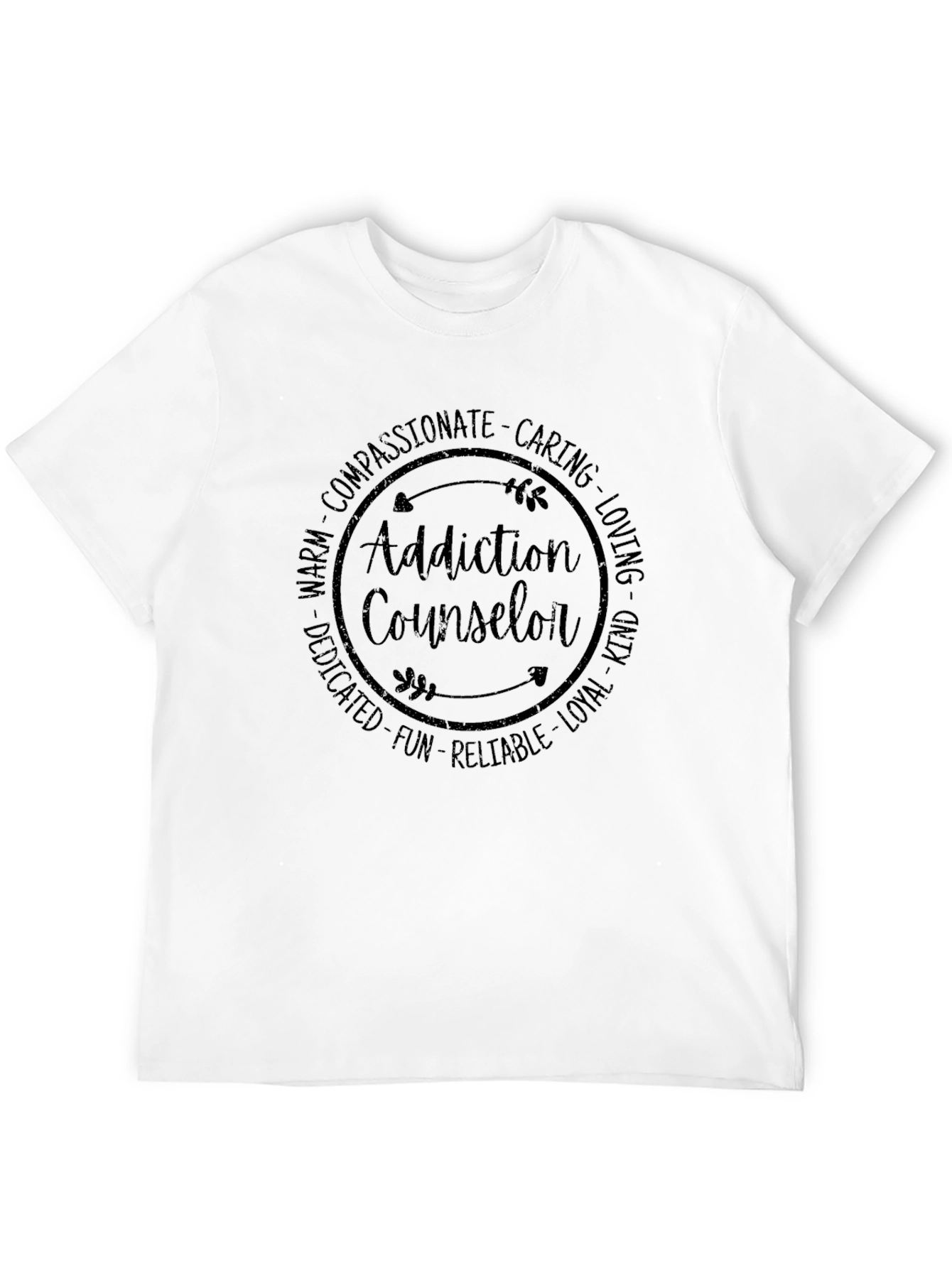 Addiction Counselor Compassionate Caring T-Shirt