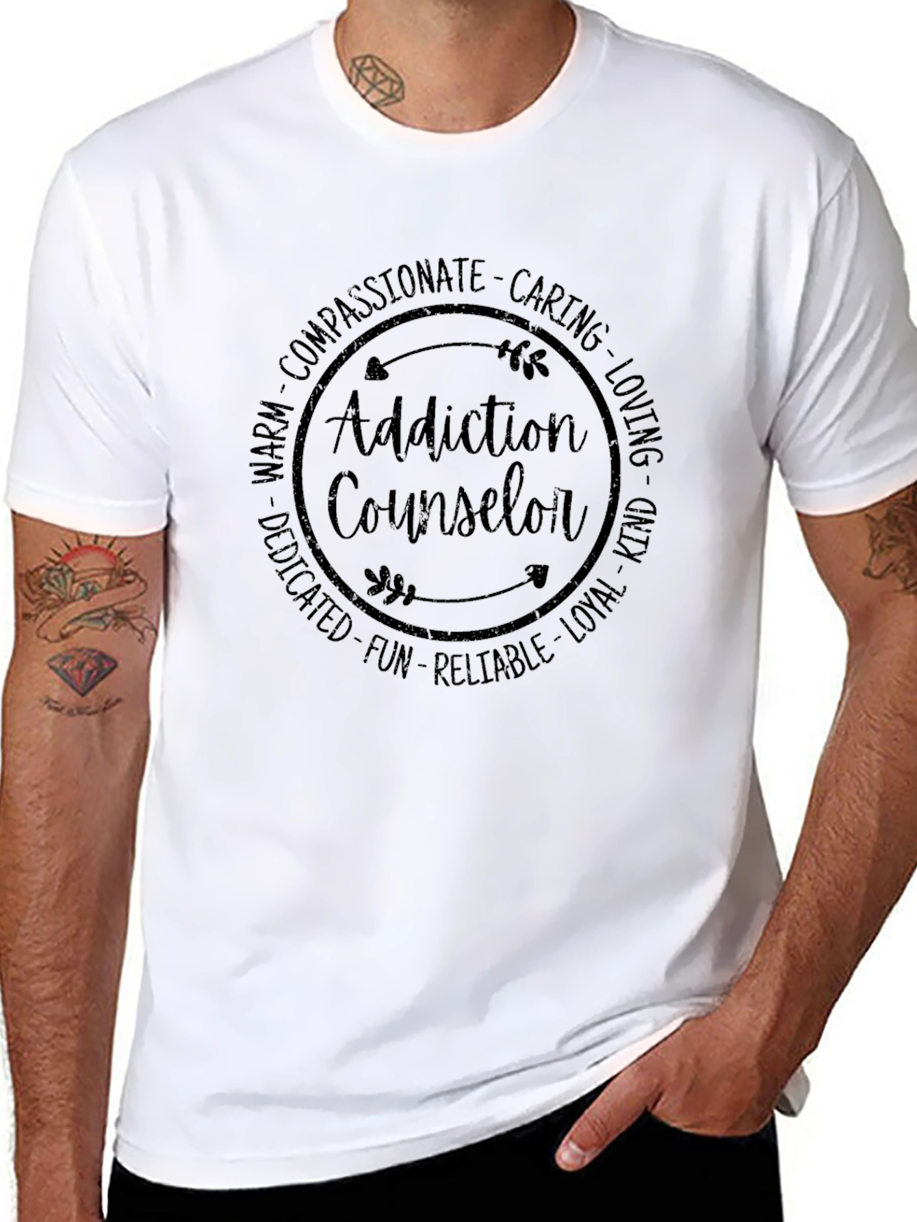 Addiction Counselor Compassionate Caring T-Shirt