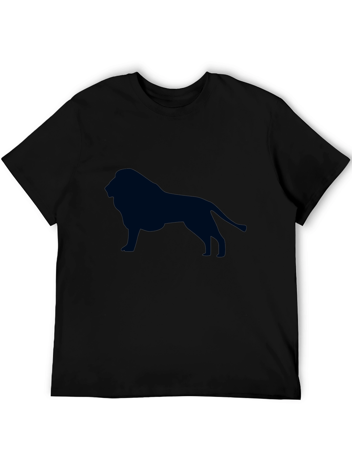 Lion Graphic Tee - Black Cotton