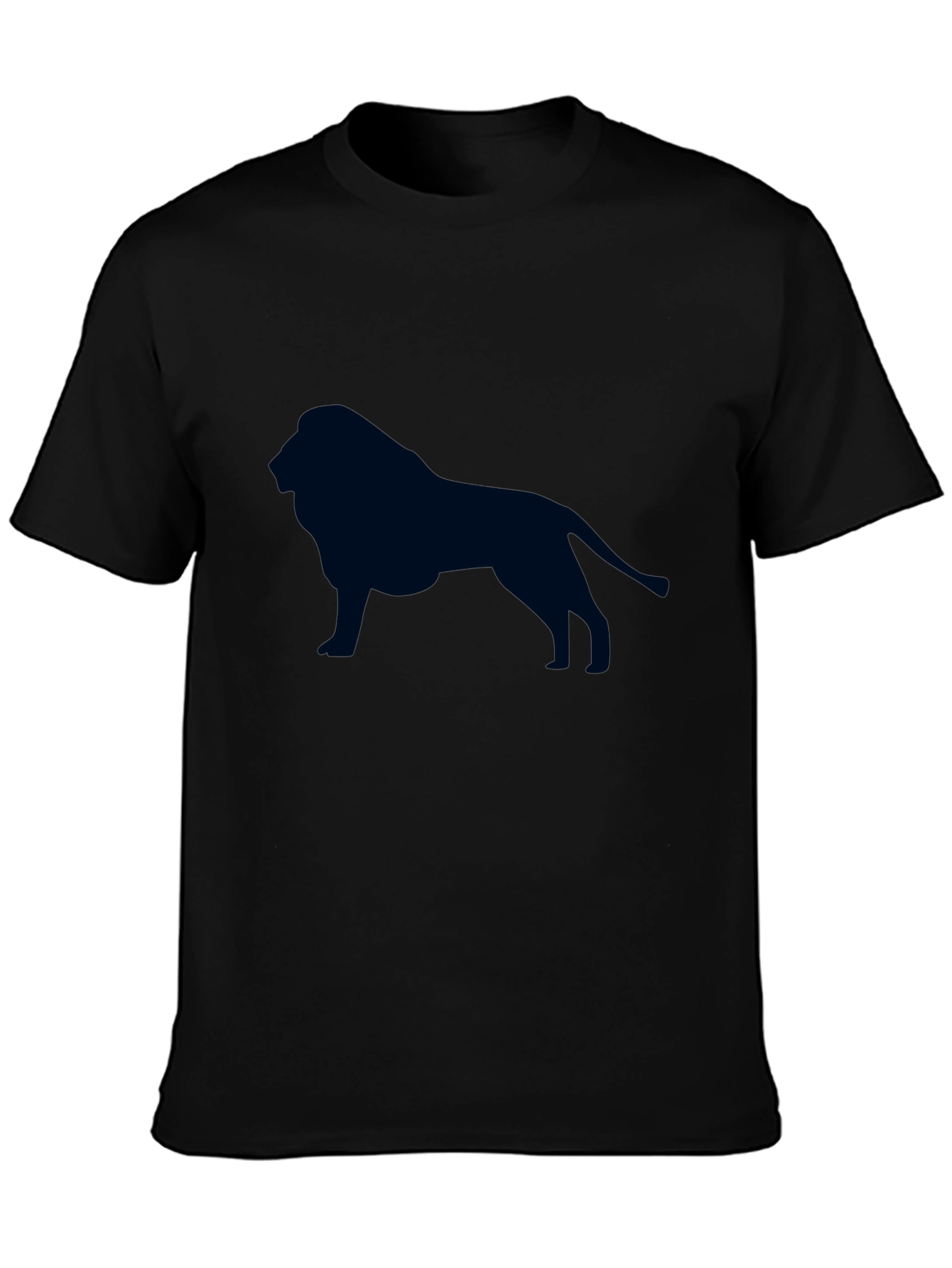 Lion Graphic Tee - Black Cotton