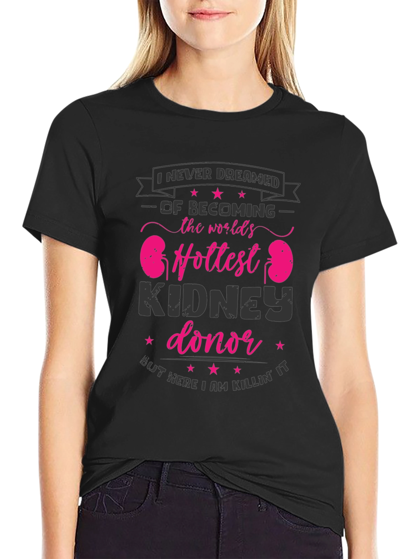 Funny Kidney Donor T-Shirt - Worlds Hottest Transplant Hero