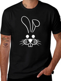 Bunny Face Black T-Shirt