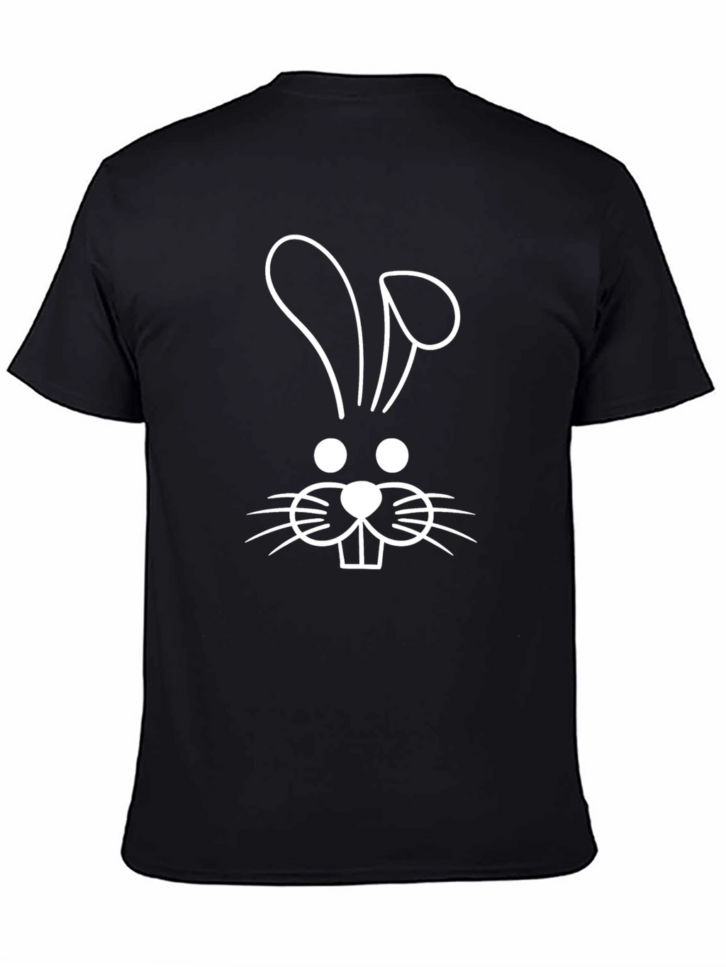 Bunny Face Black T-Shirt