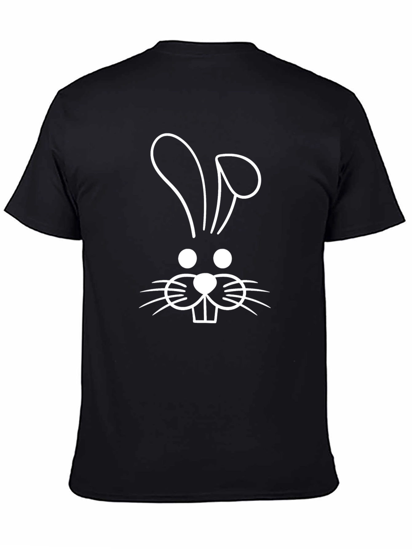 Bunny Face Black T-Shirt