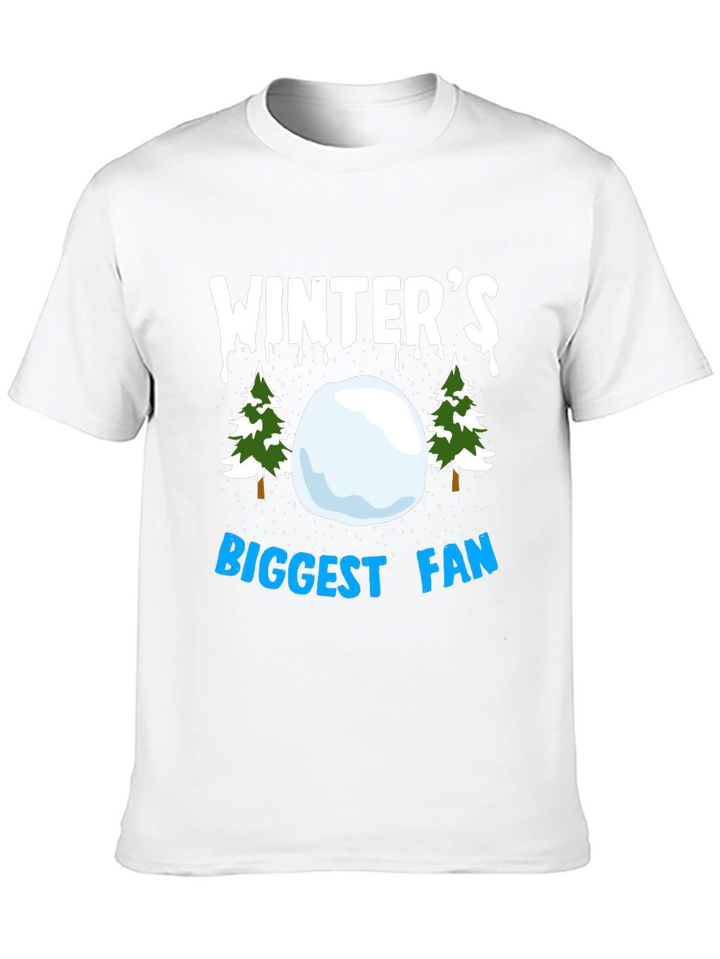 Winters Biggest Fan Black Graphic Tee