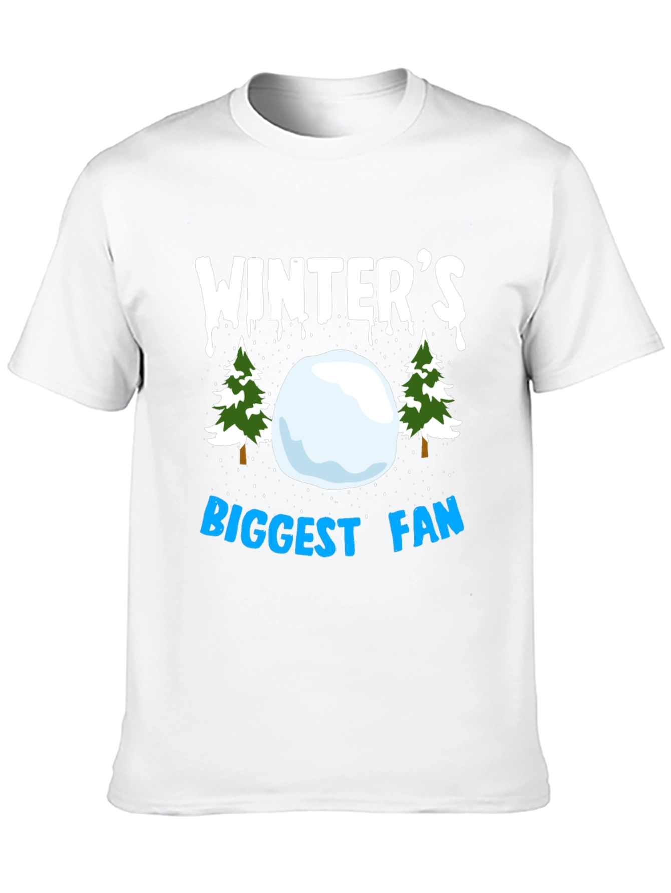 Winters Biggest Fan Black Graphic Tee