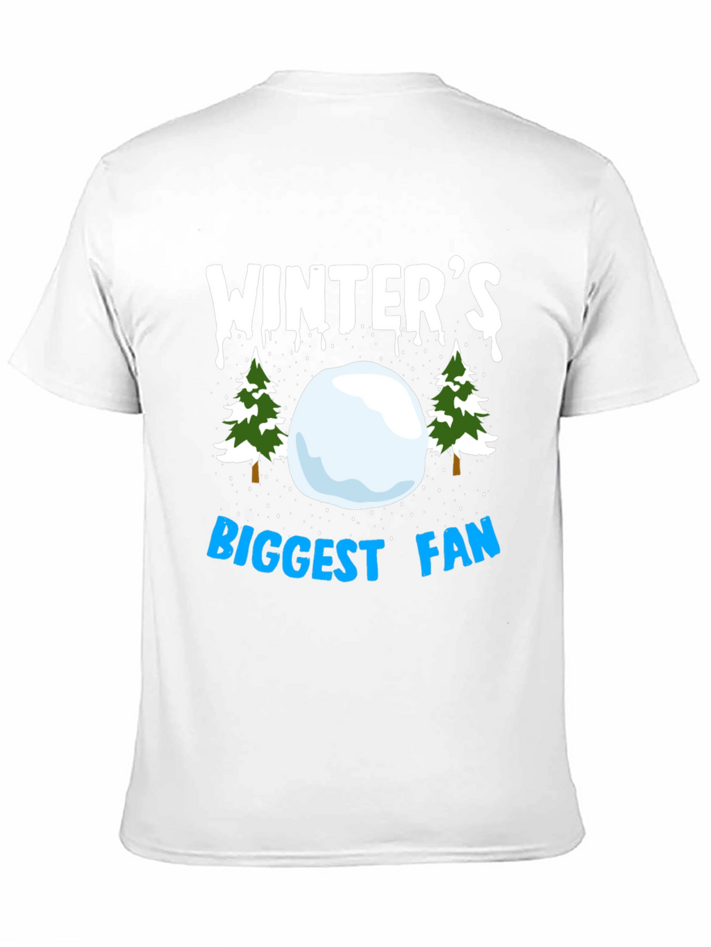Winters Biggest Fan Black Graphic Tee