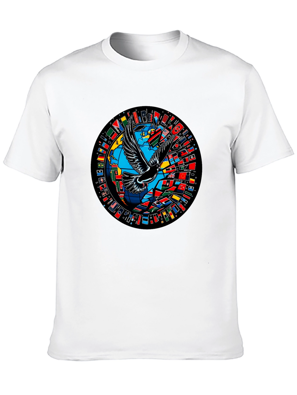 Global Peace Dove Graphic T-Shirt
