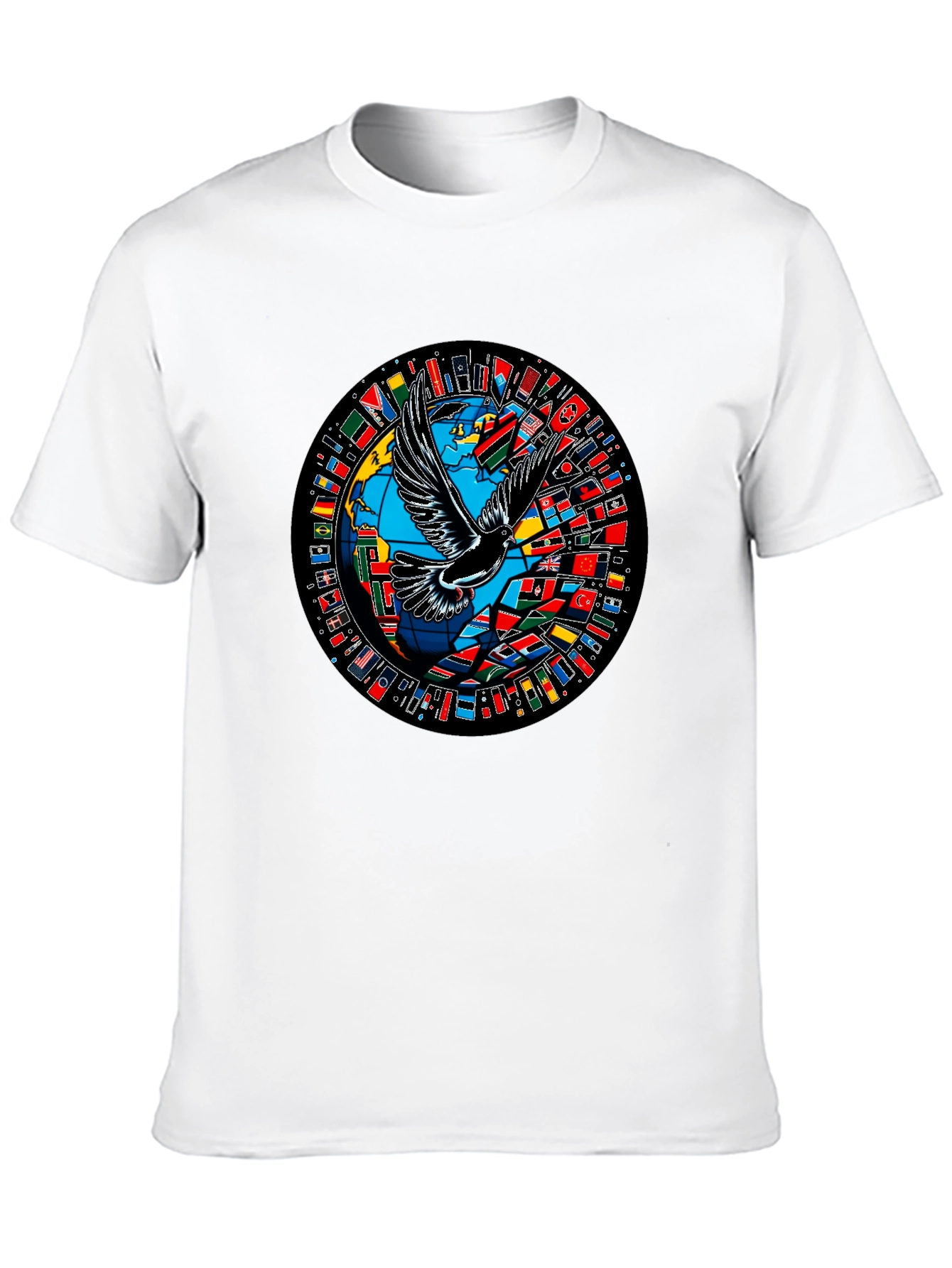 Global Peace Dove Graphic T-Shirt