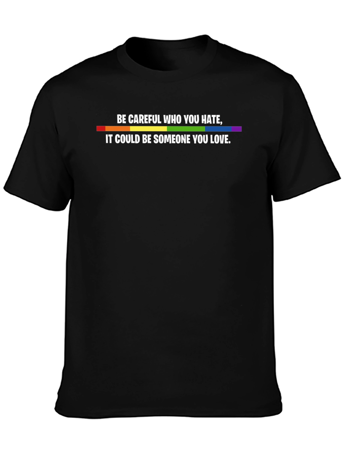 Be Careful Who You Hate LGBTQ+ Pride T-Shirt