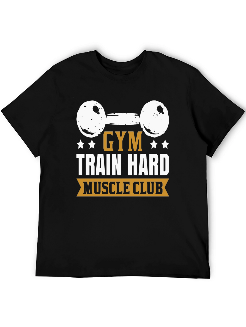 Gym Train Hard Muscle Club Black T-Shirt