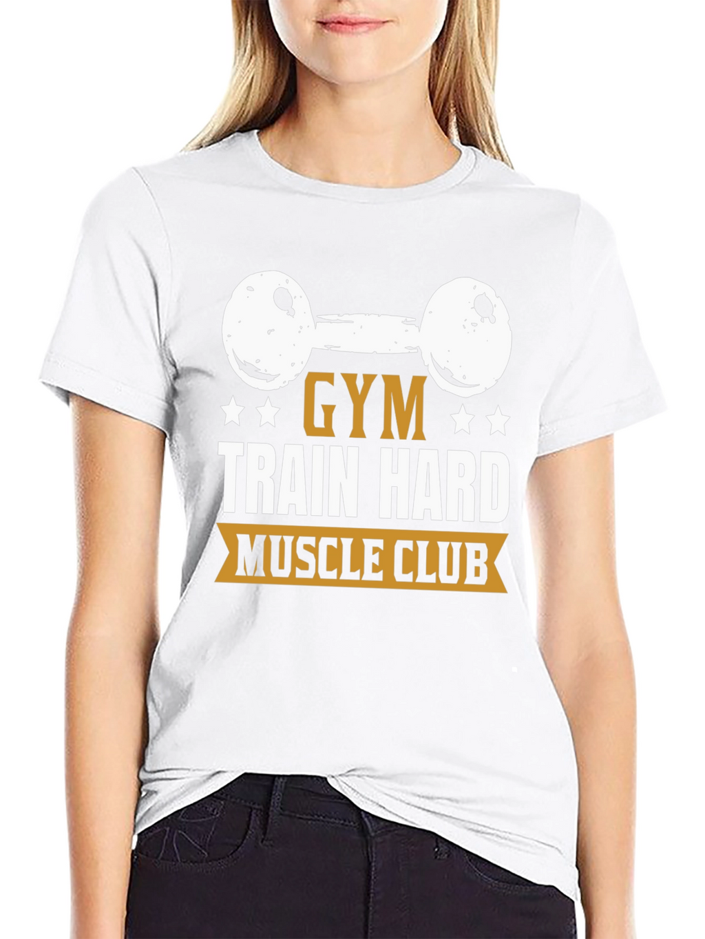 Gym Train Hard Muscle Club Black T-Shirt
