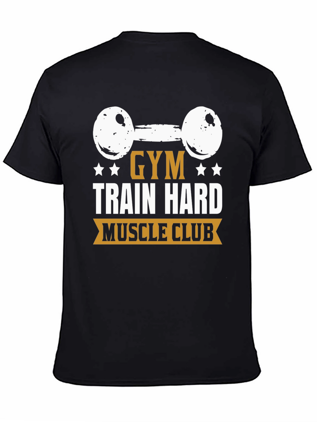 Gym Train Hard Muscle Club Black T-Shirt
