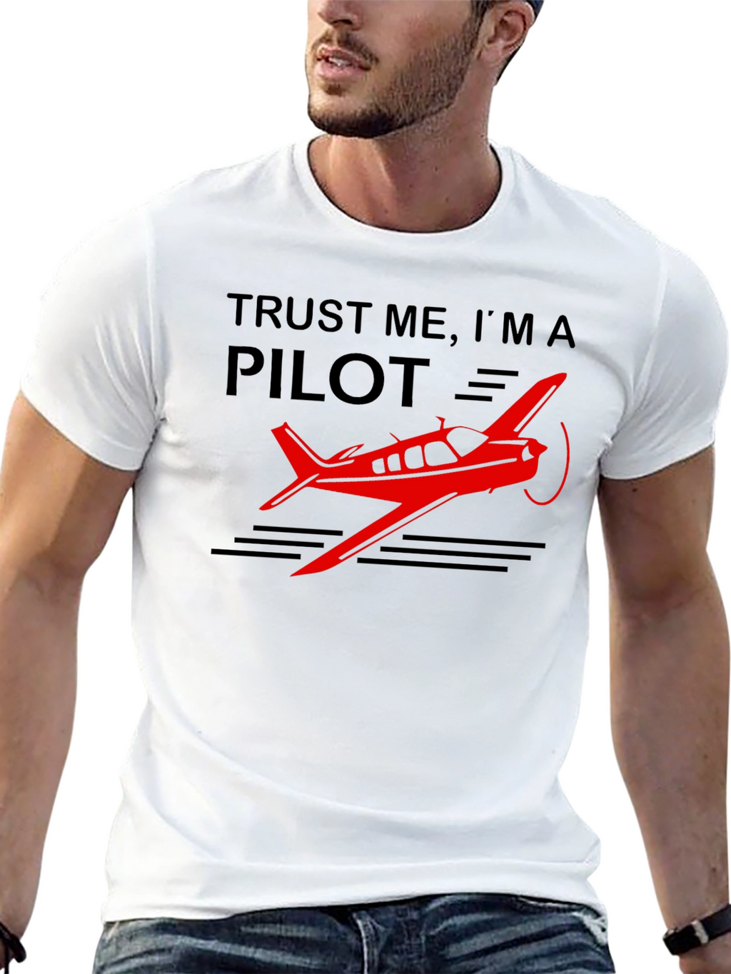 Trust Me Im A Pilot Black T-Shirt