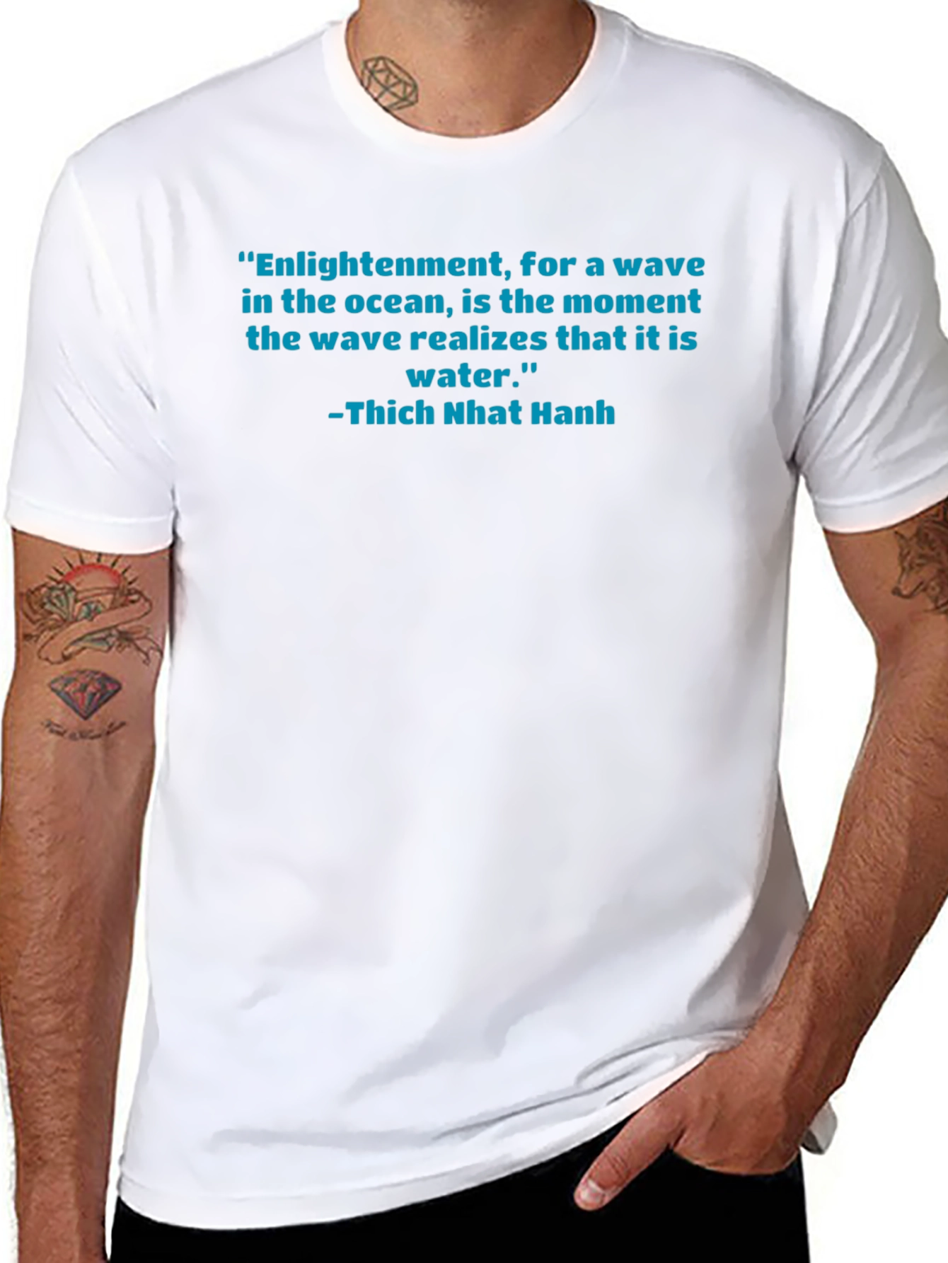 Enlightenment Quote T-Shirt - Thich Nhat Hanh