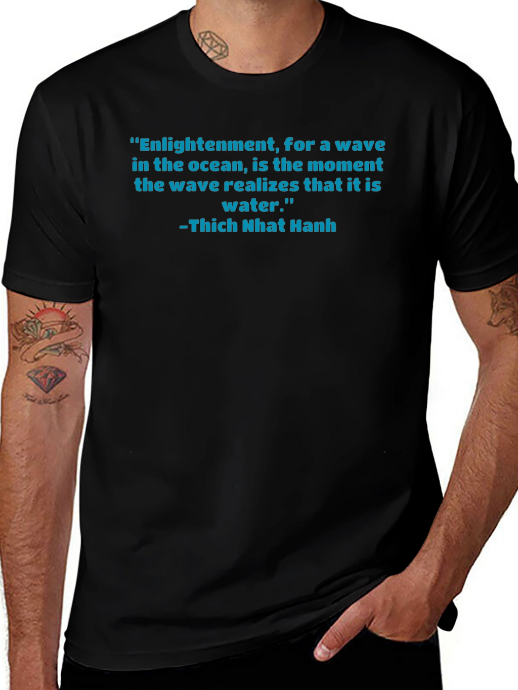 Enlightenment Quote T-Shirt - Thich Nhat Hanh