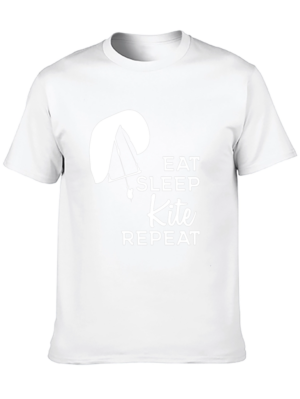 Eat Sleep Kite Repeat T-Shirt - Paragliding Design