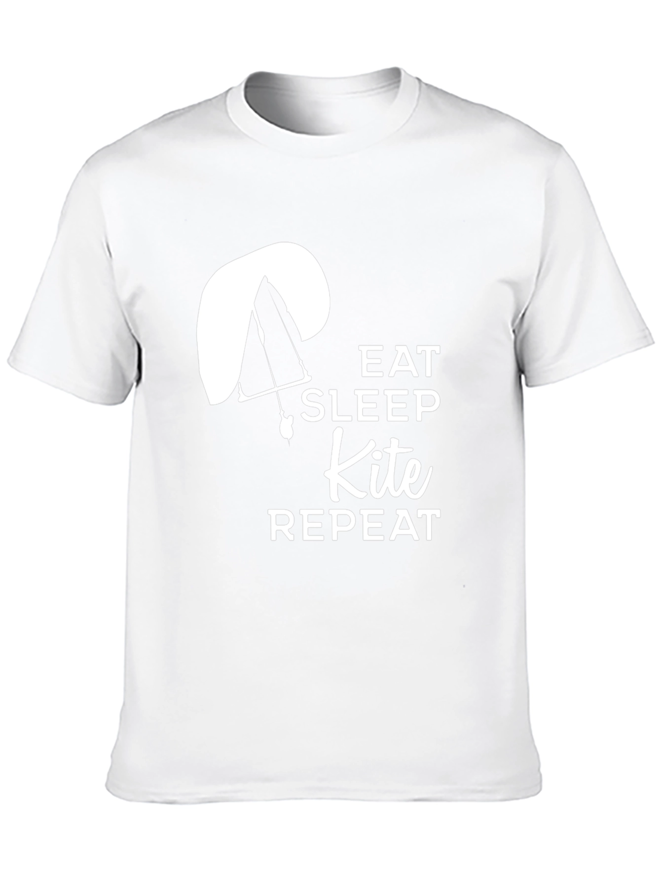 Eat Sleep Kite Repeat T-Shirt - Paragliding Design