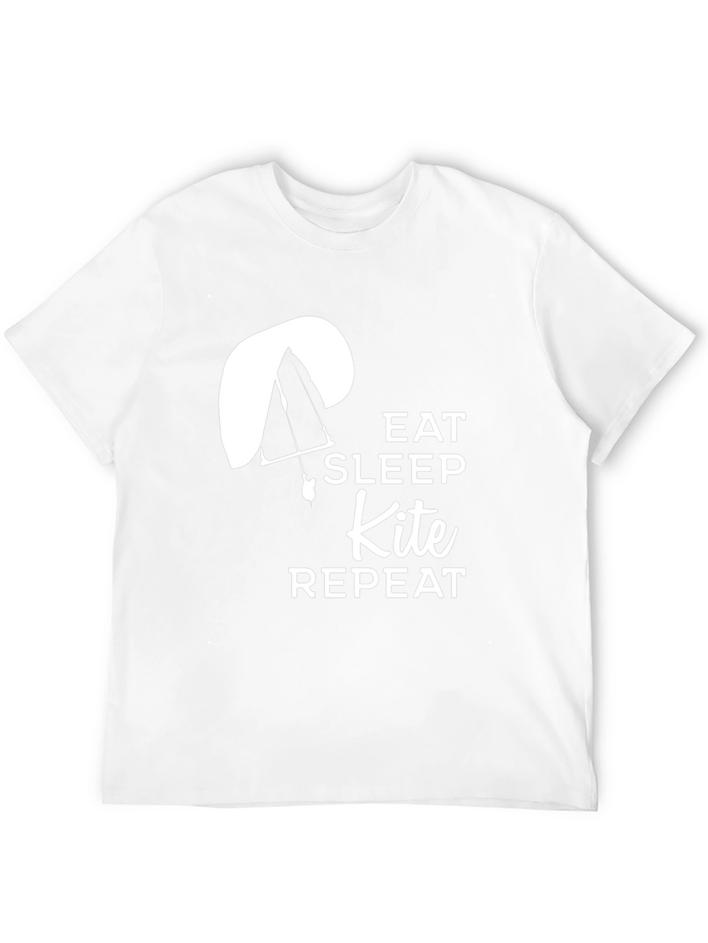 Eat Sleep Kite Repeat T-Shirt - Paragliding Design