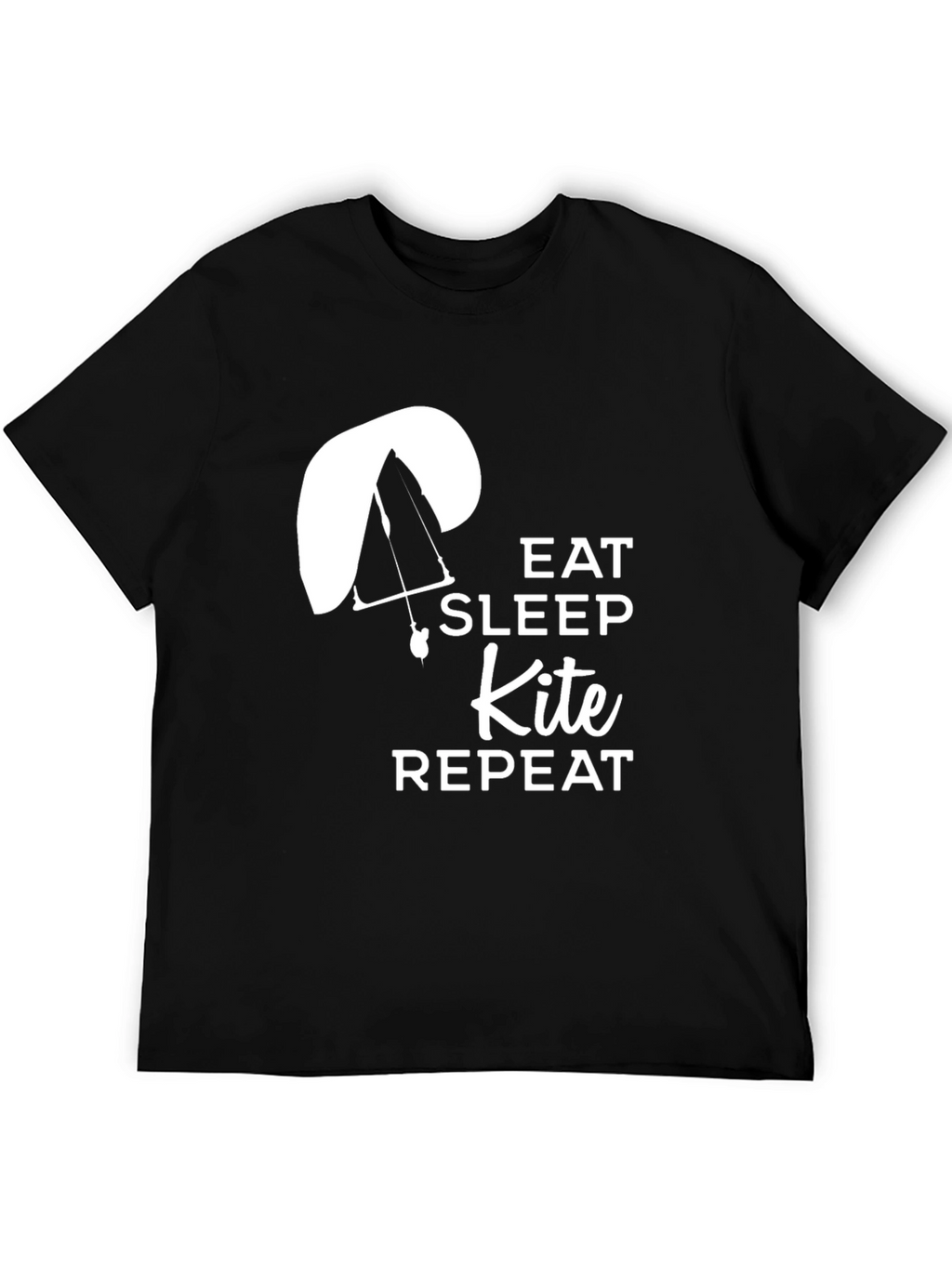 Eat Sleep Kite Repeat T-Shirt - Paragliding Design