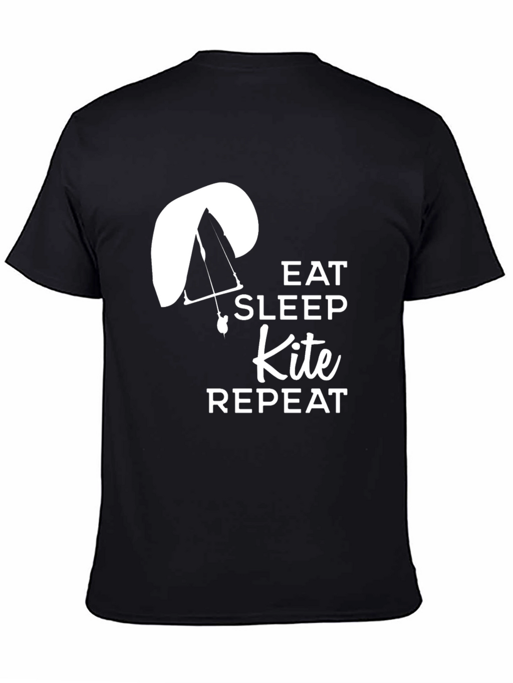 Eat Sleep Kite Repeat T-Shirt - Paragliding Design