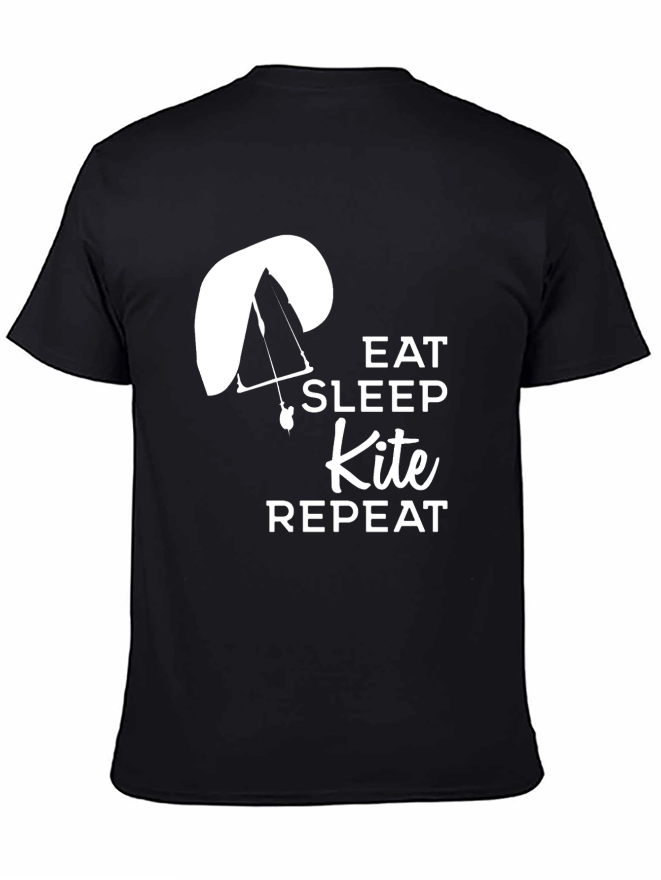 Eat Sleep Kite Repeat T-Shirt - Paragliding Design