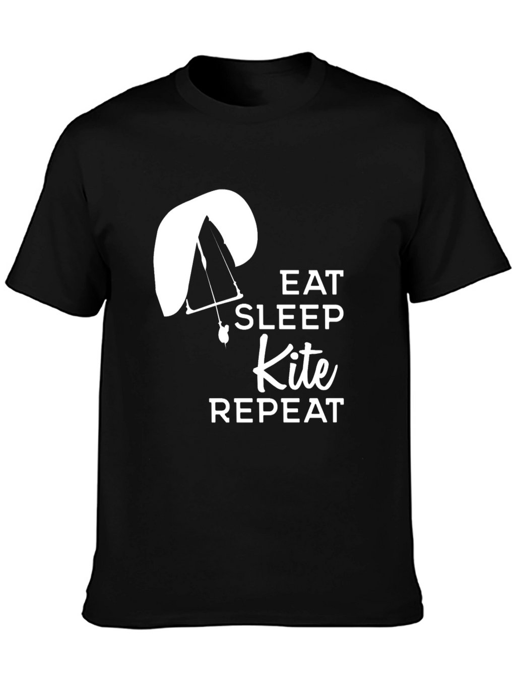 Eat Sleep Kite Repeat T-Shirt - Paragliding Design