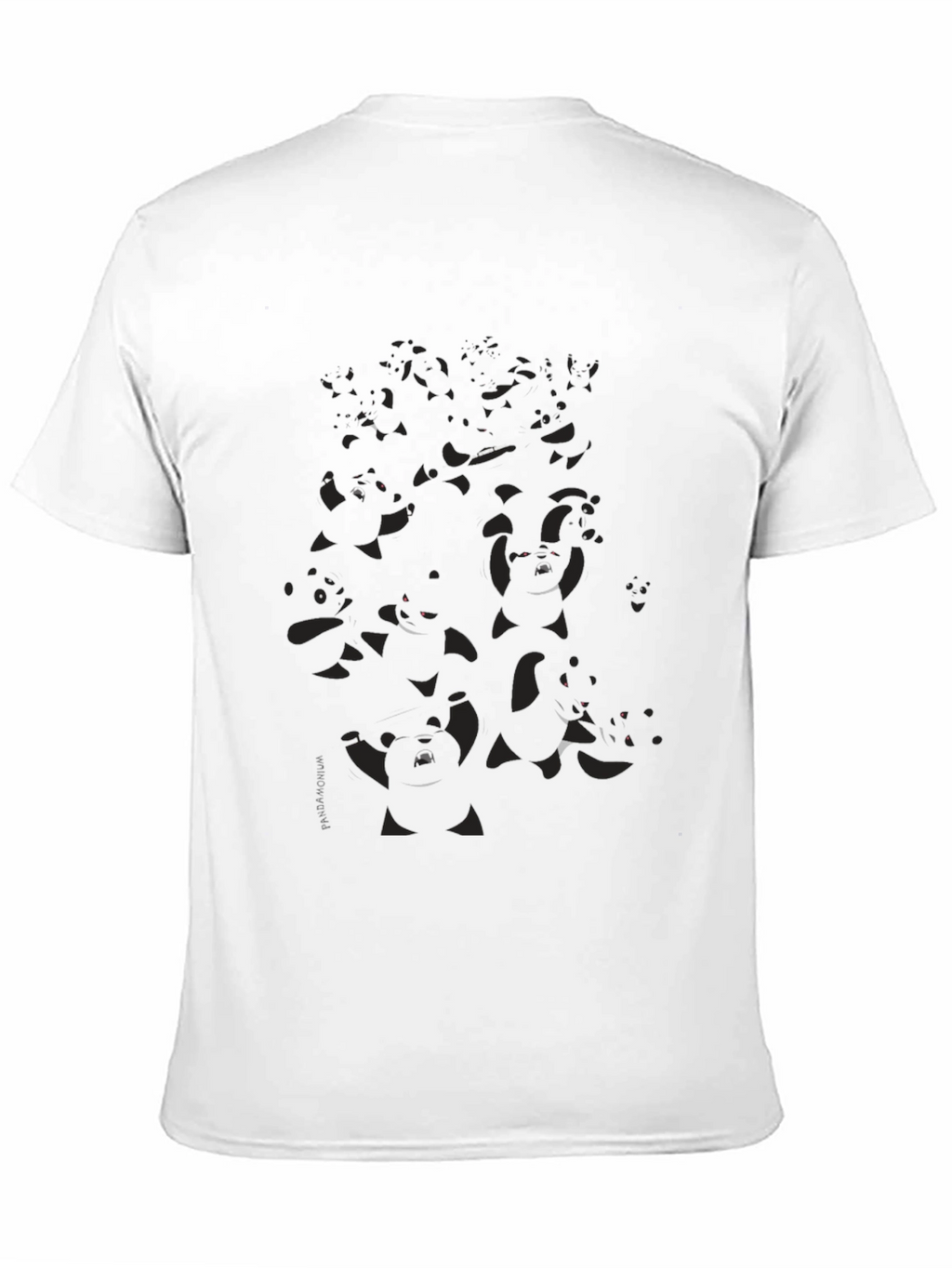 Mens Dark Panda Graphic T-Shirt