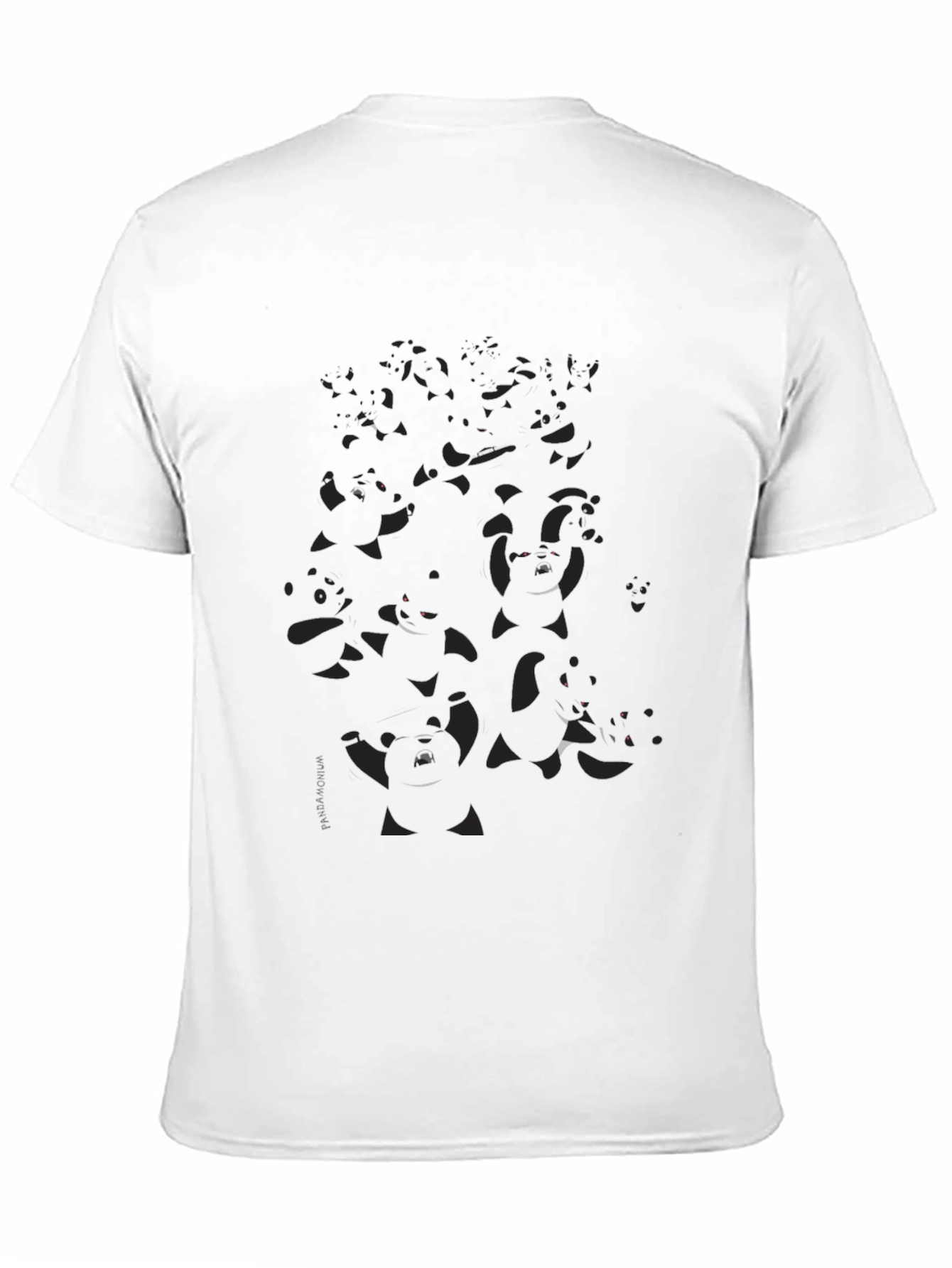 Mens Dark Panda Graphic T-Shirt