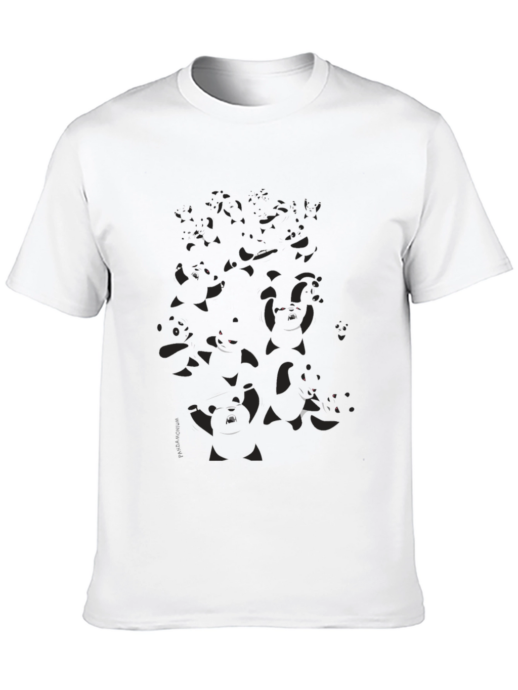 Mens Dark Panda Graphic T-Shirt