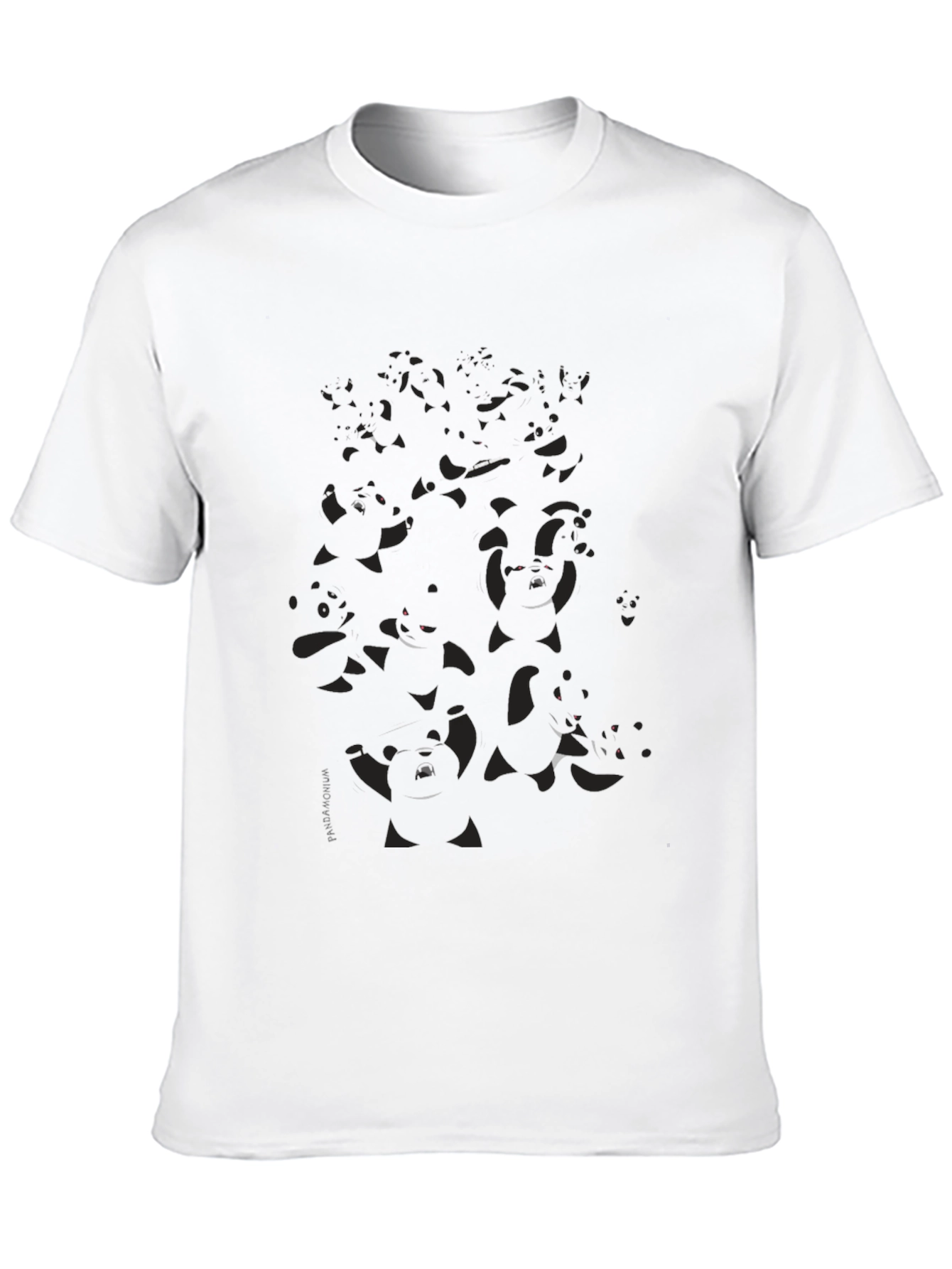 Mens Dark Panda Graphic T-Shirt