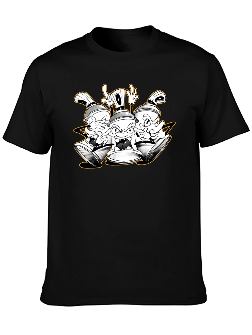Cartoon Spray Paint Can Graphic Tee