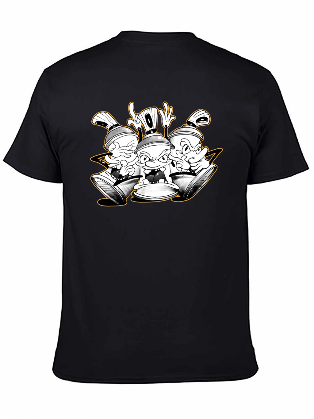 Cartoon Spray Paint Can Graphic Tee