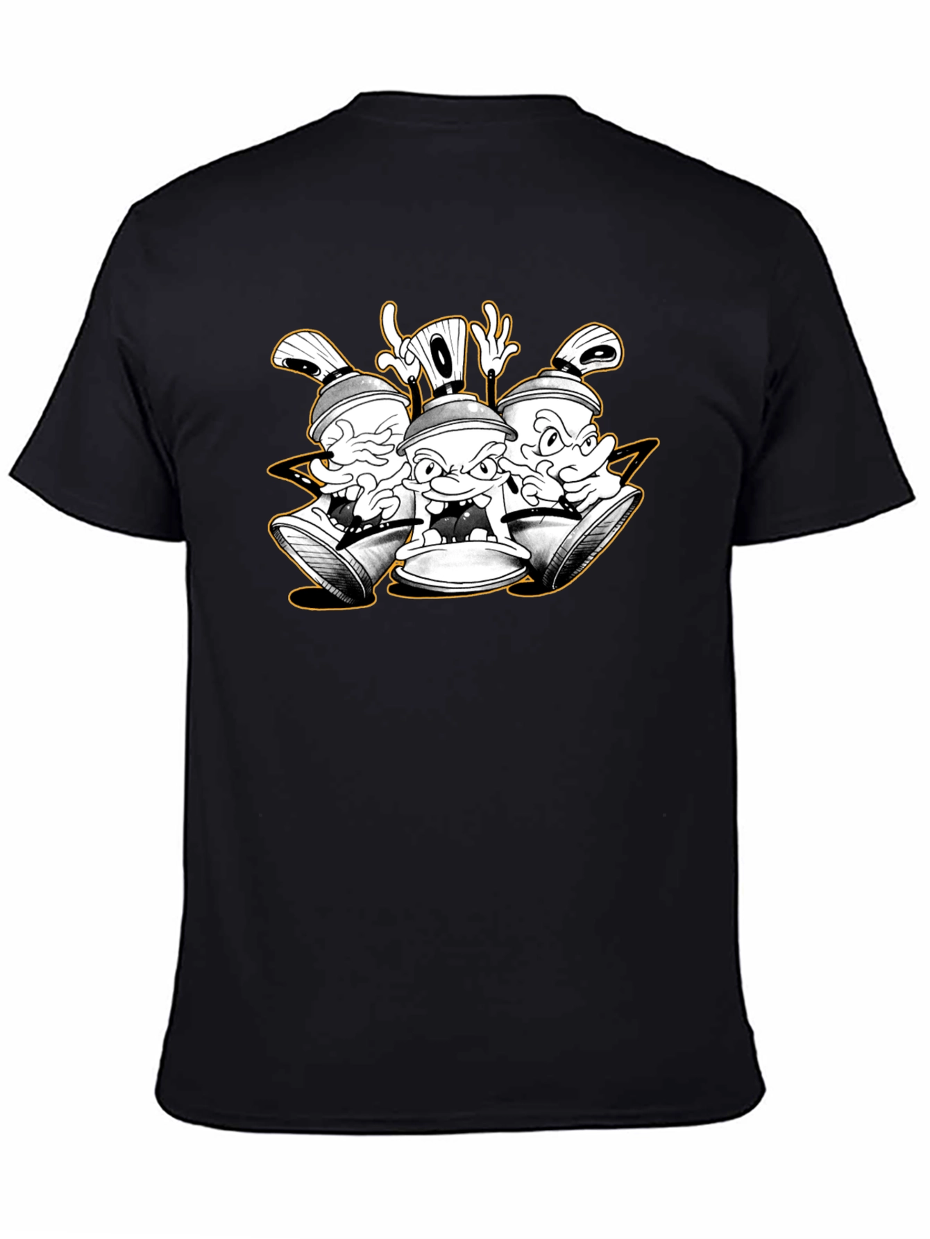 Cartoon Spray Paint Can Graphic Tee