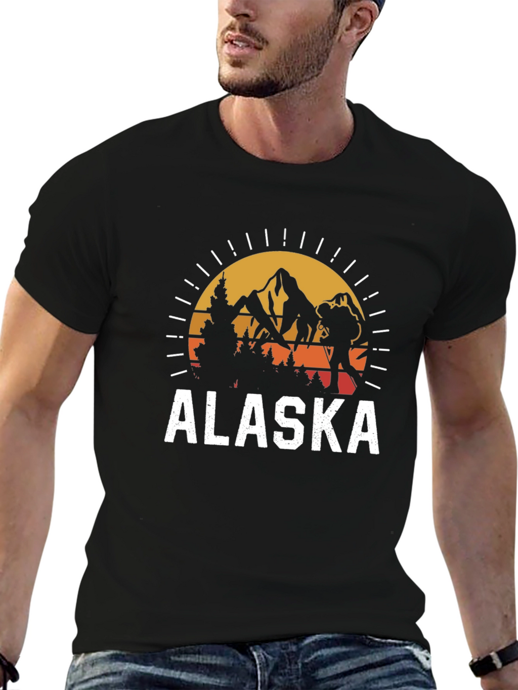 Alaska Adventure T-Shirt - Mountains & Hiking Design