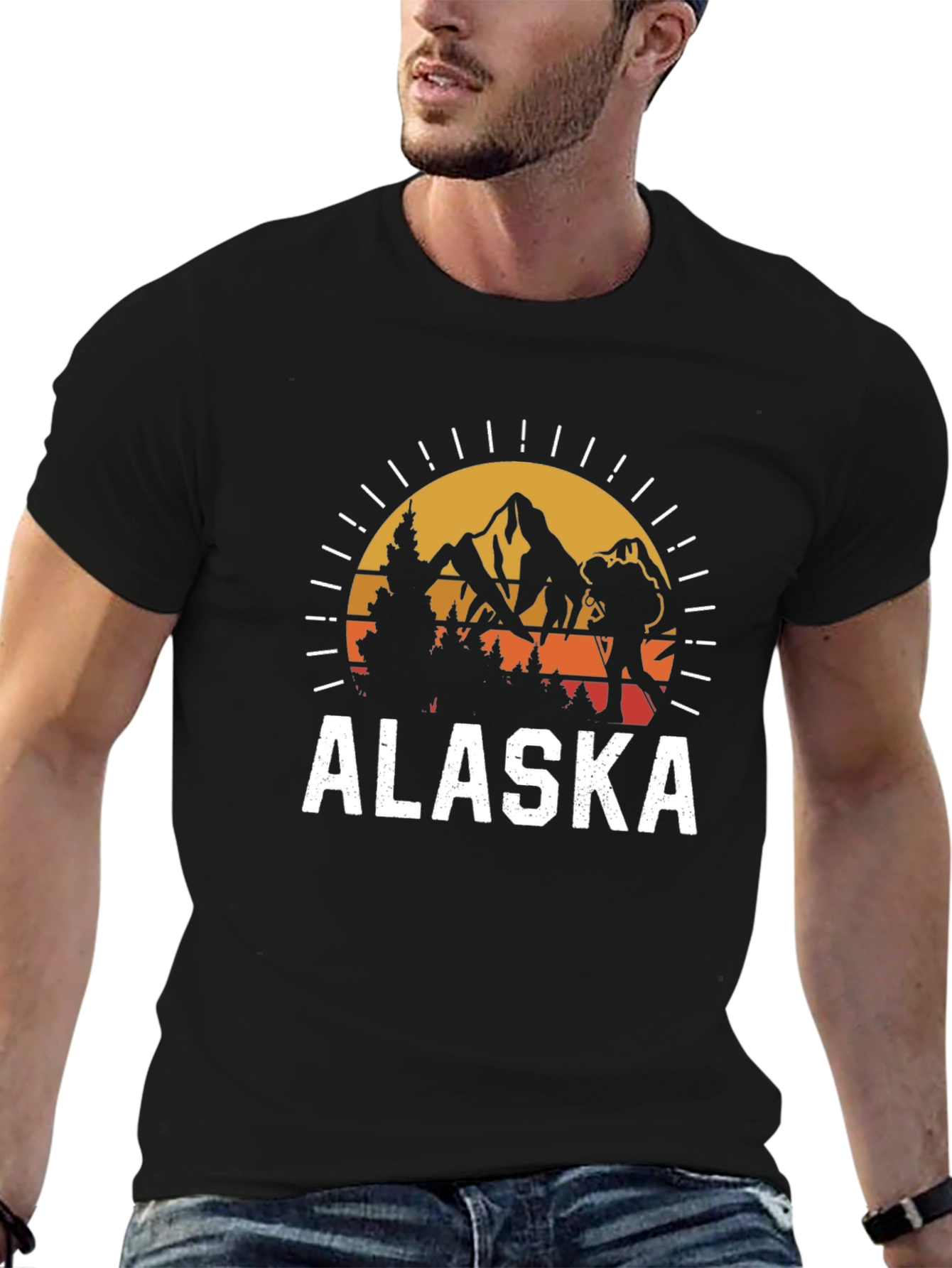 Alaska Adventure T-Shirt - Mountains & Hiking Design