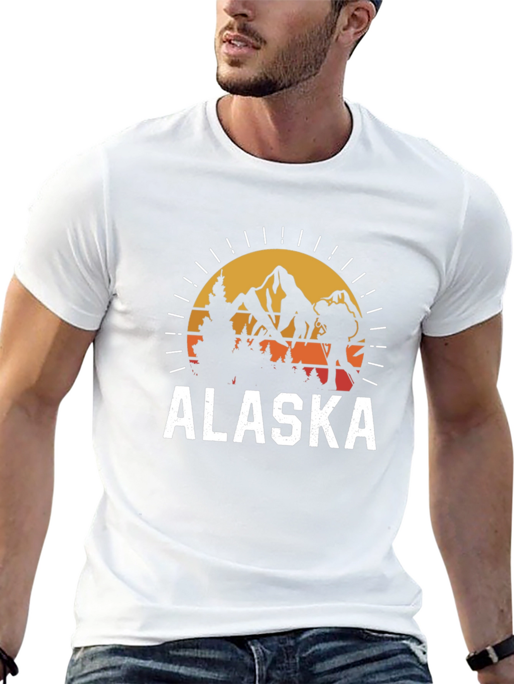 Alaska Adventure T-Shirt - Mountains & Hiking Design