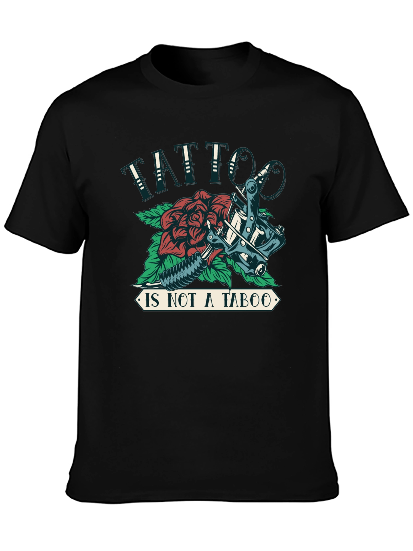 Tattoo Is Not a Taboo Black Graphic Tee