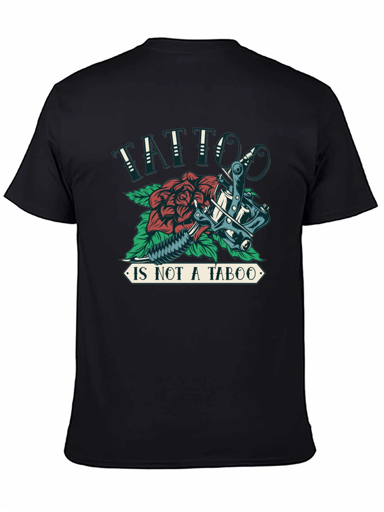 Tattoo Is Not a Taboo Black Graphic Tee