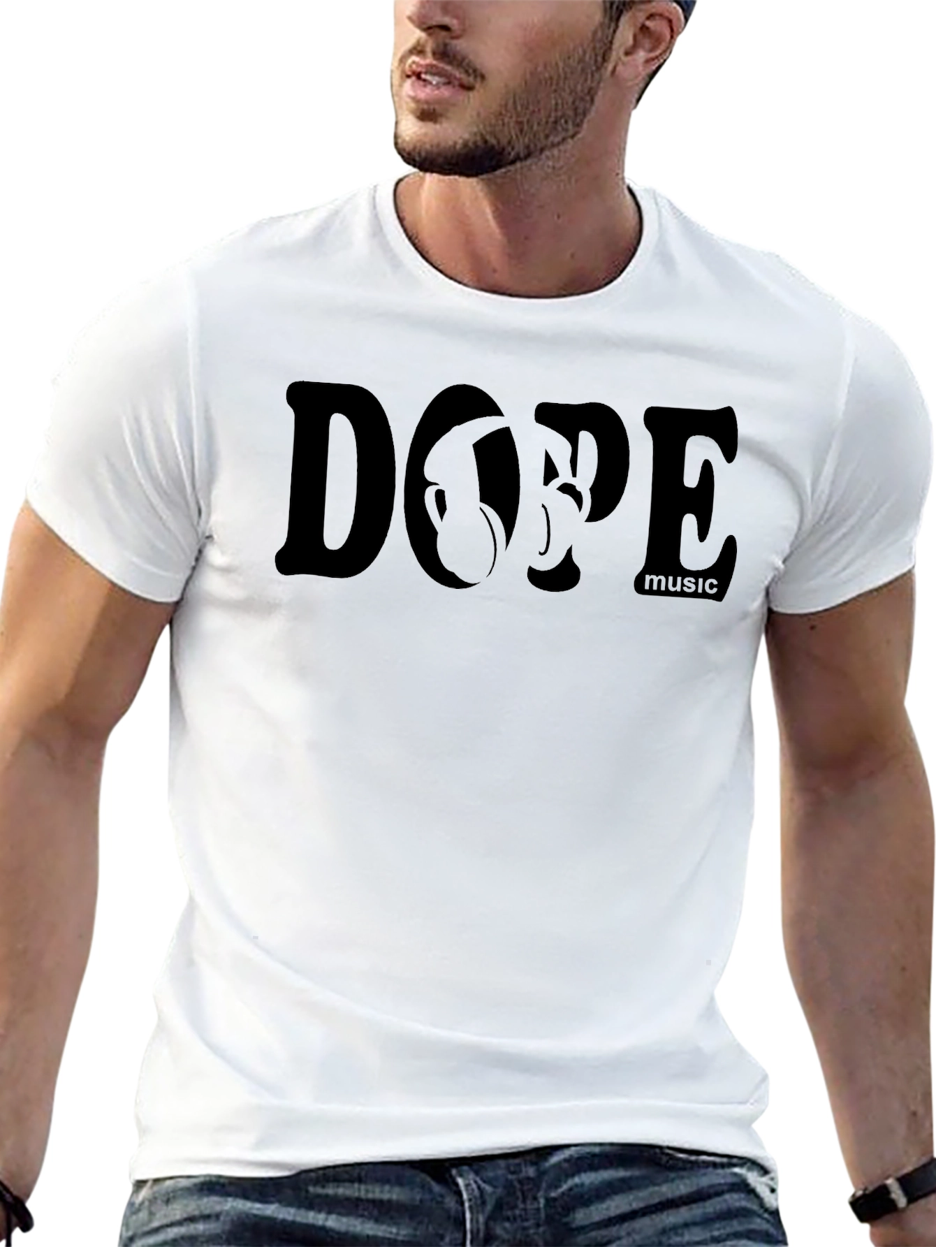 Dope Music Graphic Black T-Shirt