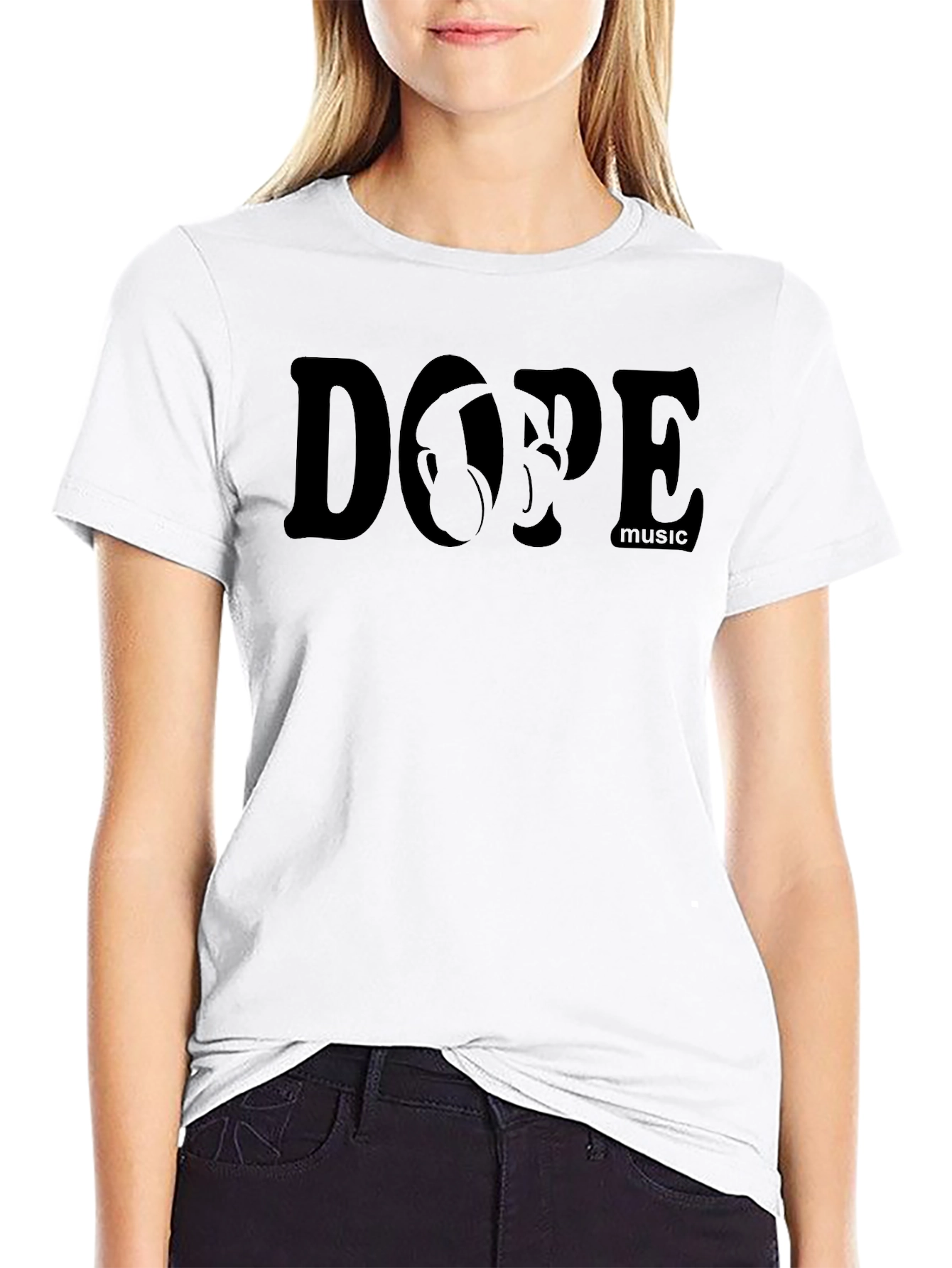 Dope Music Graphic Black T-Shirt