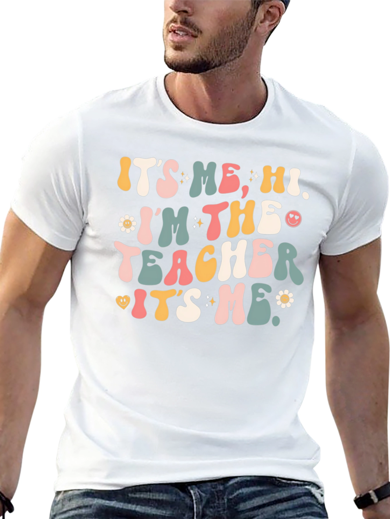 Retro Teacher Graphic T-Shirt