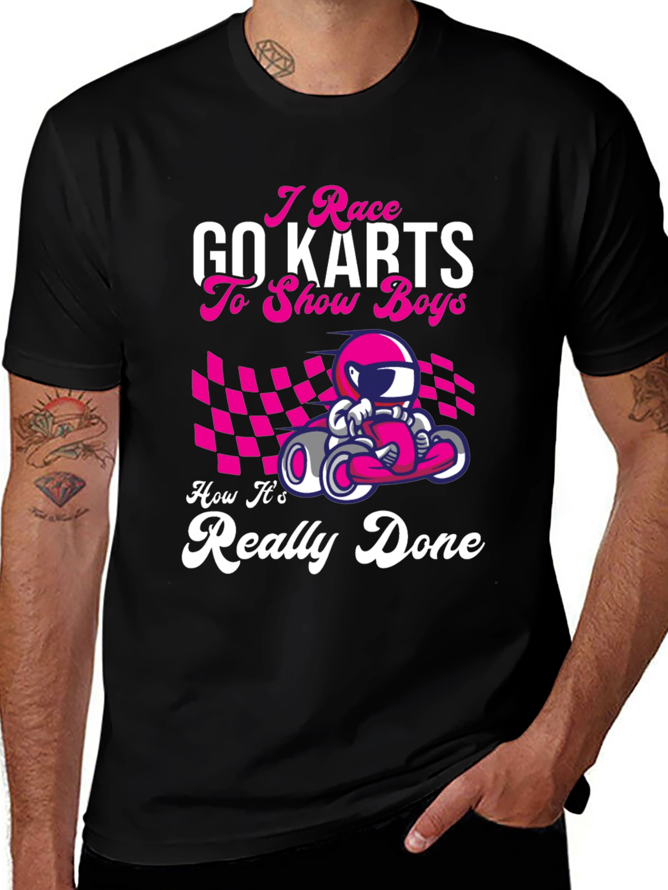 I Race Go Karts Graphic T-Shirt