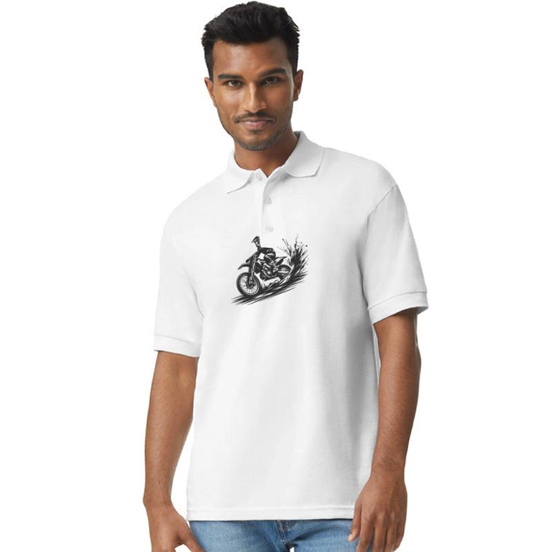 Dynamic Motocross Illustration Drawing