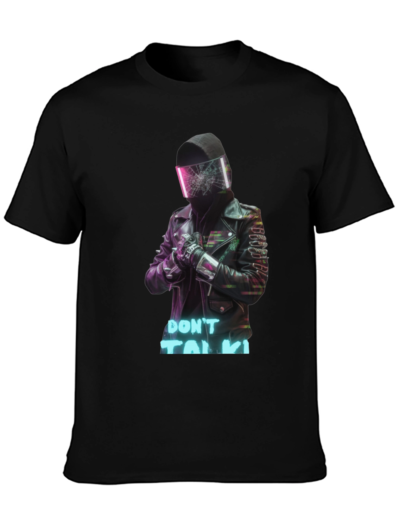 Cyberpunk Dont Talk Graphic Tee - Streetwear Style