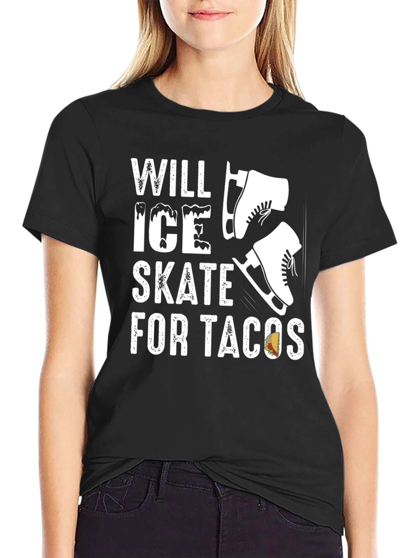 Will Ice Skate for Tacos T-Shirt