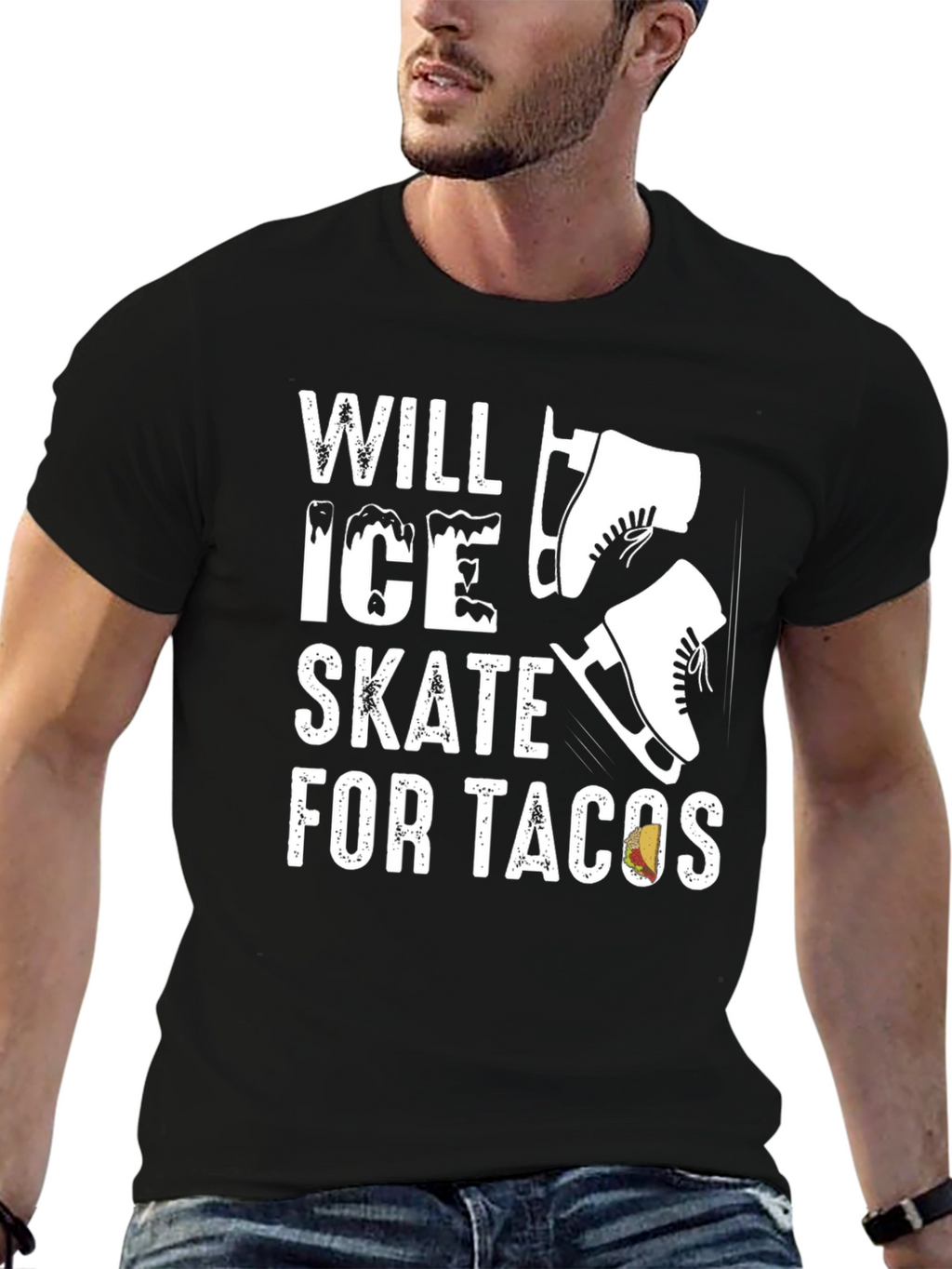 Will Ice Skate for Tacos T-Shirt